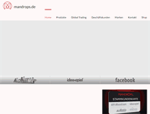Tablet Screenshot of mandrops.de